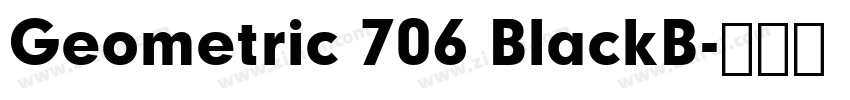 Geometric 706 BlackB字体转换